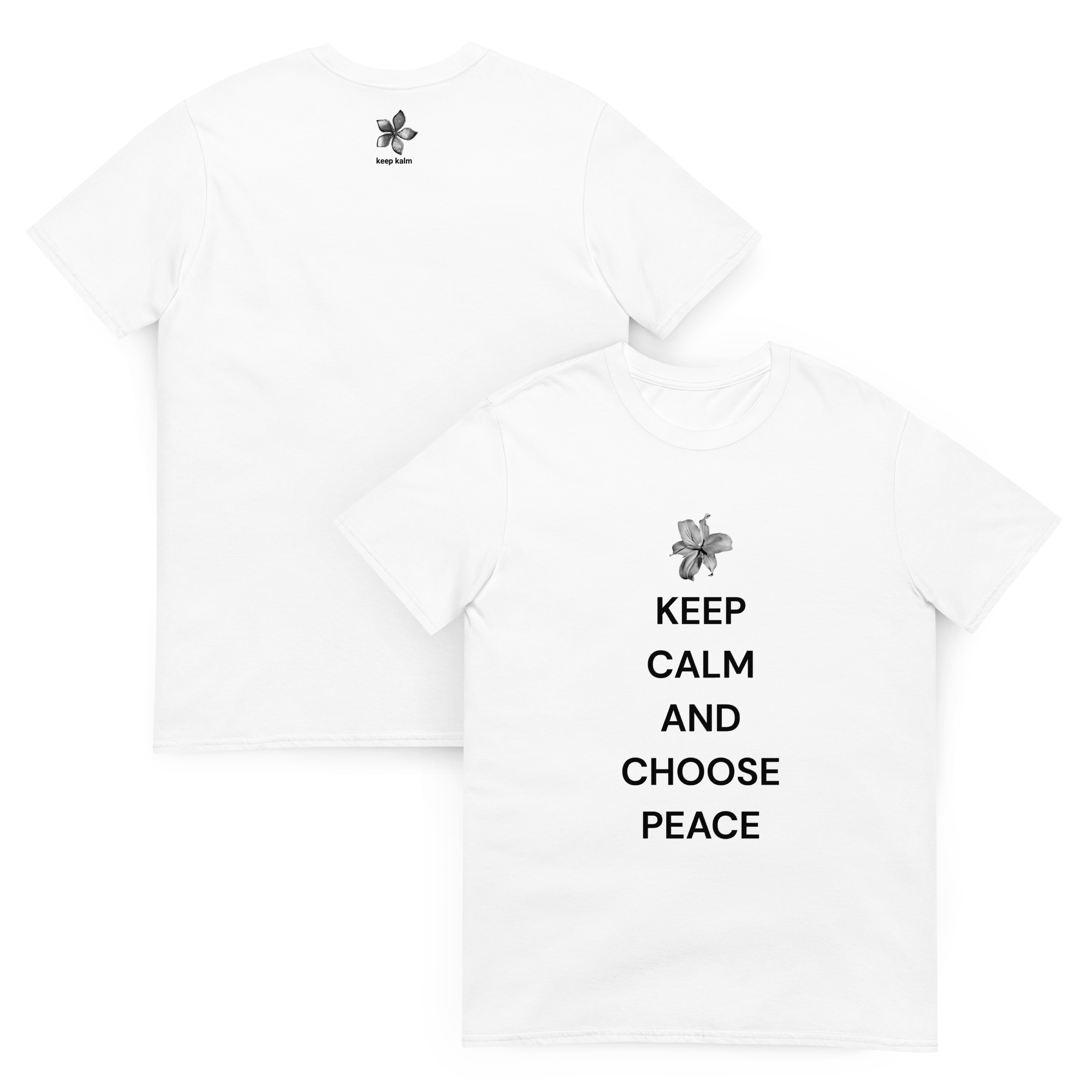 t-shirt - KEEP CALM AND CHOOSE PEACE