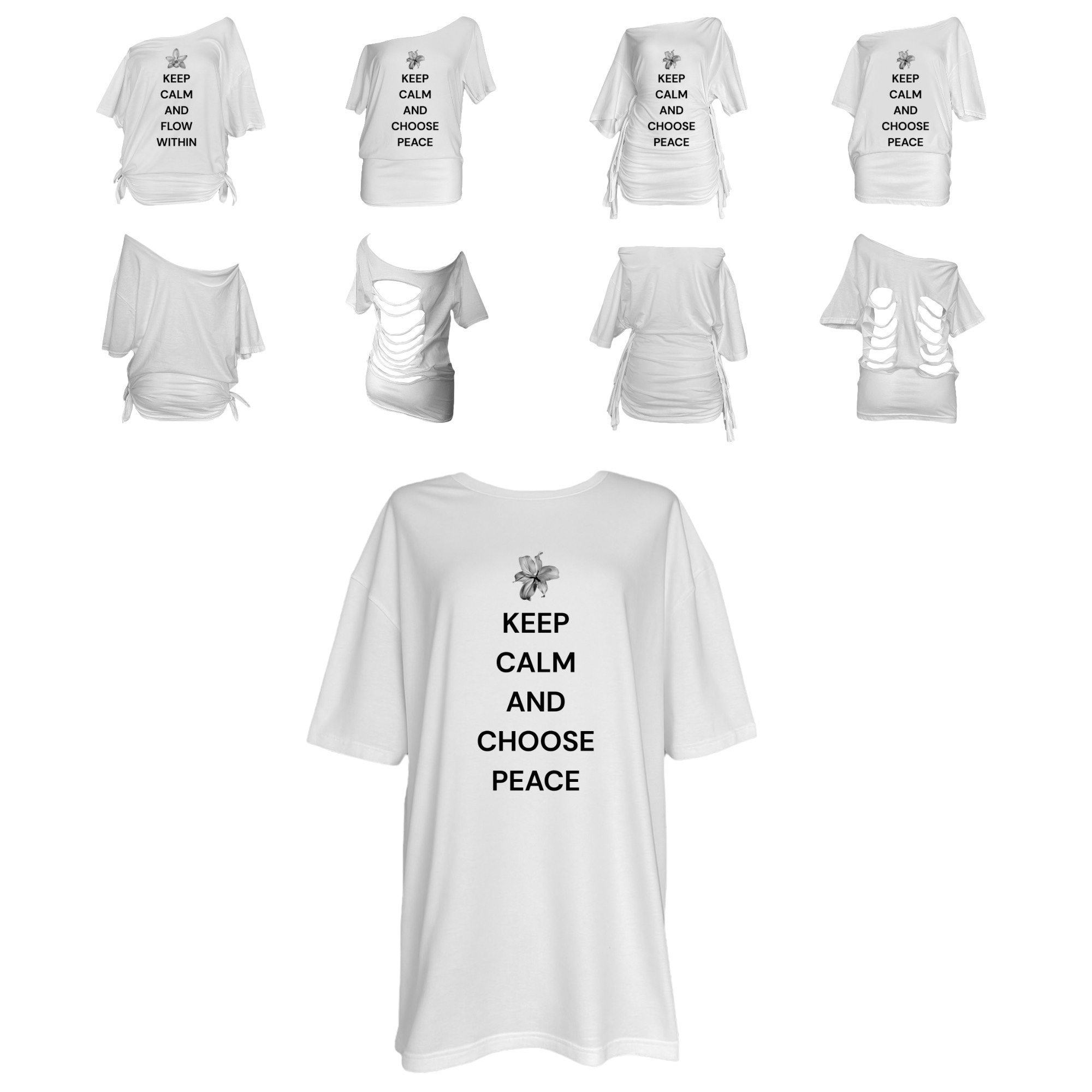 t-shirt - KEEP CALM AND CHOOSE PEACE - Image 4